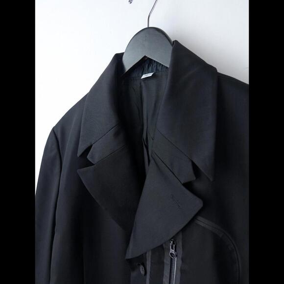 [SOLD] JOHN GALLIANO Men's Sz IT 54 US 44 XL Black Wool Gabardine Utility Jacket - Picture 7 of 15